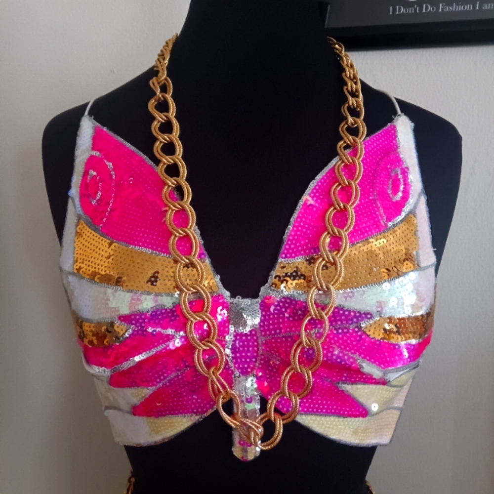 Vintage GoldTone Double Link Necklace
